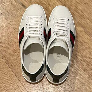 Gucci Ace Crocodile-Embossed Sneakers